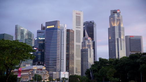 Skyline von Singapur