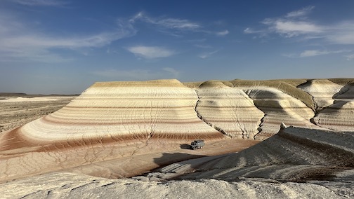 Steinformationen am Ustyurt-Plateau